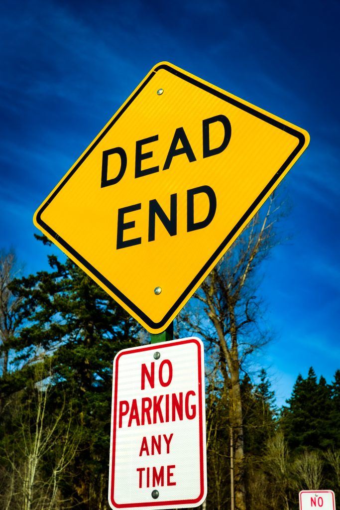 Good_Grief_v1.zip 9 Dead End sign above a No Parking Any Time sign